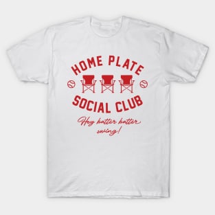 Home Plate Social Club Hey Batter Batter Swing Baseball T-Shirt